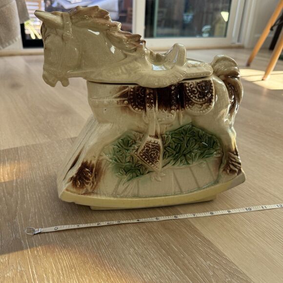 VTG 1950s Authentic McCoy Rocking Hobby Horse Cookie Jar MCM Mid-Century Collect - Picture 15 of 16